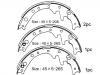 刹车蹄片 Brake Shoe Set:5-88455-003-0