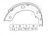 Brake Shoe Set:K1244