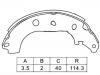 Kit mâchoire de frein Brake Shoe Set:K3427