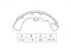 刹车蹄片 Brake Shoe Set:D1060-G0300