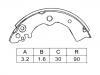 Brake Shoe Set:K1186