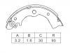 刹车蹄片 Brake Shoe Set:K1188