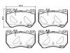 тормозная кладка Brake Pad Set:000 420 04 04